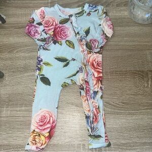 Posh Peanut Floral One Piece Size 3-6 Months Bamboo Sleeper
